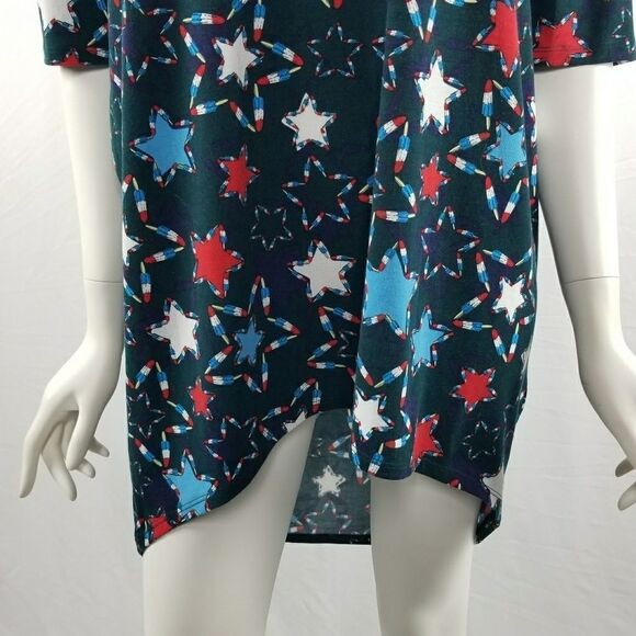 Lularoe Navy Blue 4th of July Popsicles Irma Tunic - Picture 3 of 5